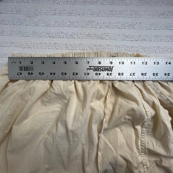 Vintage Blue Fish Women's Size 1 Cream Elastic Waist Maxi Skirt 100% Cotton - Picture 5 of 9